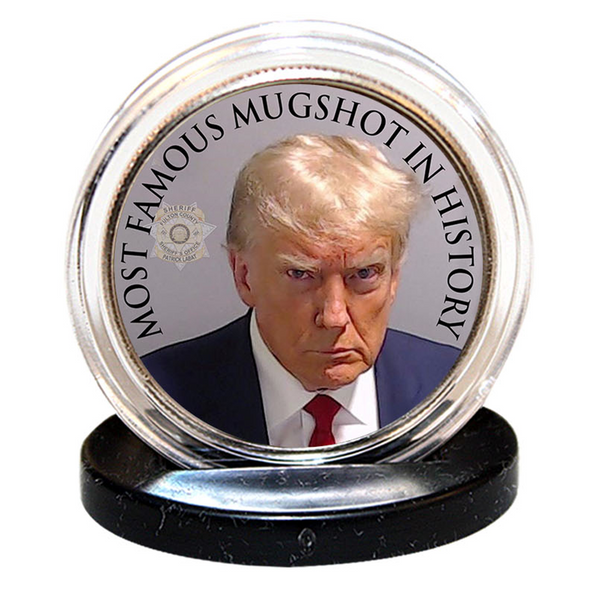 Trump Mugshot – Authentic JFK Half-Dollar